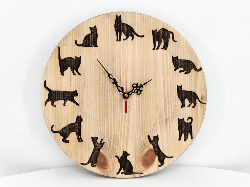Sieninis laikrodis KAČIŲ SILUETAI